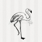 Preview: Motivstempel - Flamingo 02