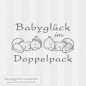 Preview: Textstempel - Babyglück im Doppelpack 01