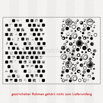 Stempelset - Kästchen & Kreise