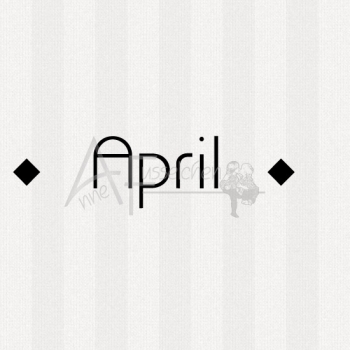 Textstempel - April