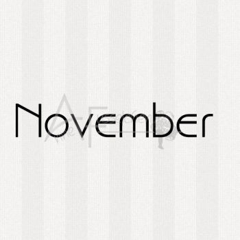 Textstempel - November