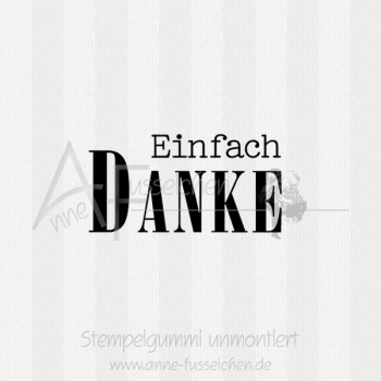 Textstempel - Einfach Danke