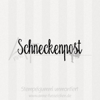Textstempel - Schneckenpost 01