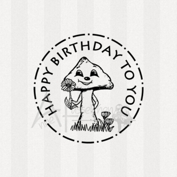 Motivstempel - Happy Birthday