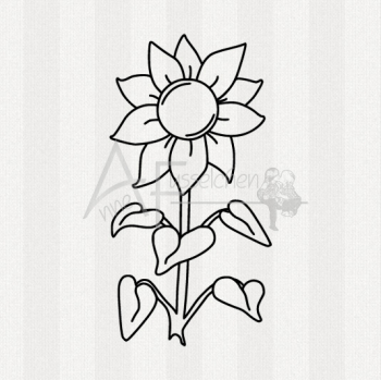 Motivstempel - Sonnenblume