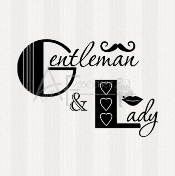 Textstempel - Gentleman & Lady