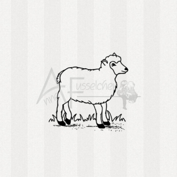 Motivstempel - Schaf im Gras 01 (kl)