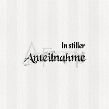 Textstempel - ... Anteilnahme 01