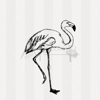 Motivstempel - Flamingo 02