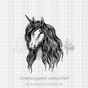 Motivstempel - Einhornkopf 01