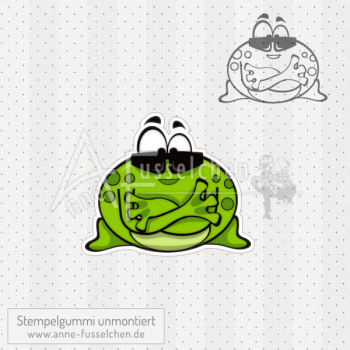 Motivstempel - Cooler Frosch