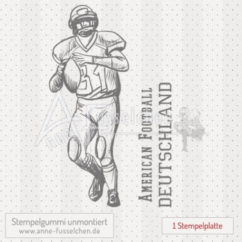 Stempelset- Football Player & Text