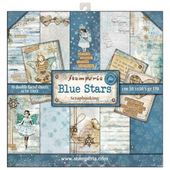 Stamperia - Blue Stars | Paper Pad 12x12