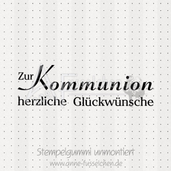 Textstempel - Kommunion 01