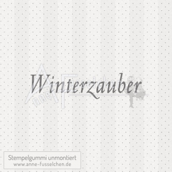 Textstempel - Winterzauber