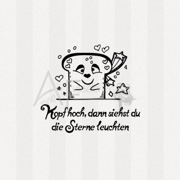 Motivstempel -  Doodle Art 01 m. Text