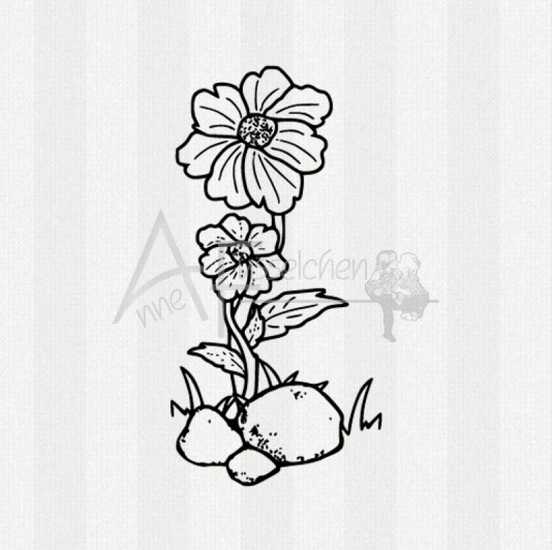 Motivstempel - Flower