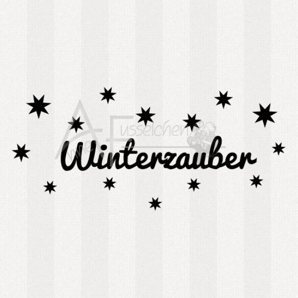 Textstempel - Winterzauber