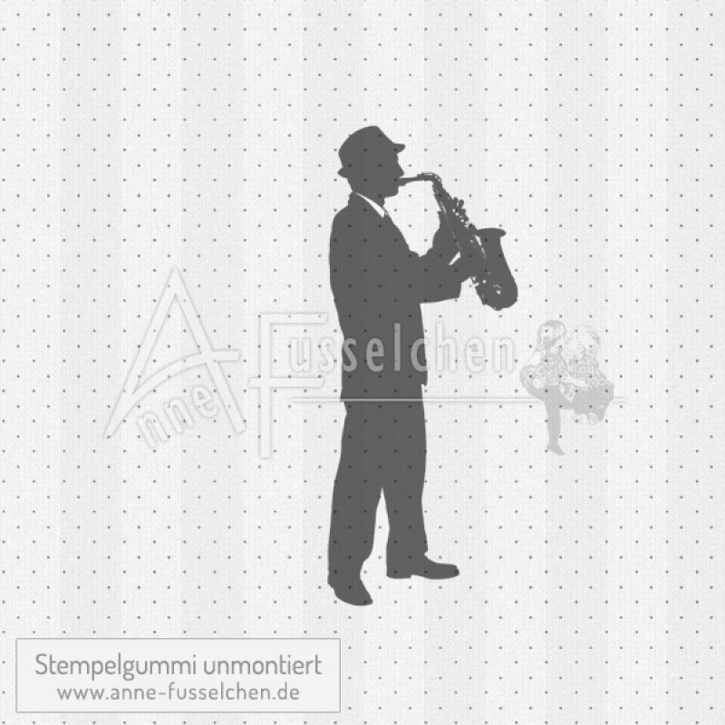 Motivstempel - Jazz Musiker 01 | anne-fusselchen.de