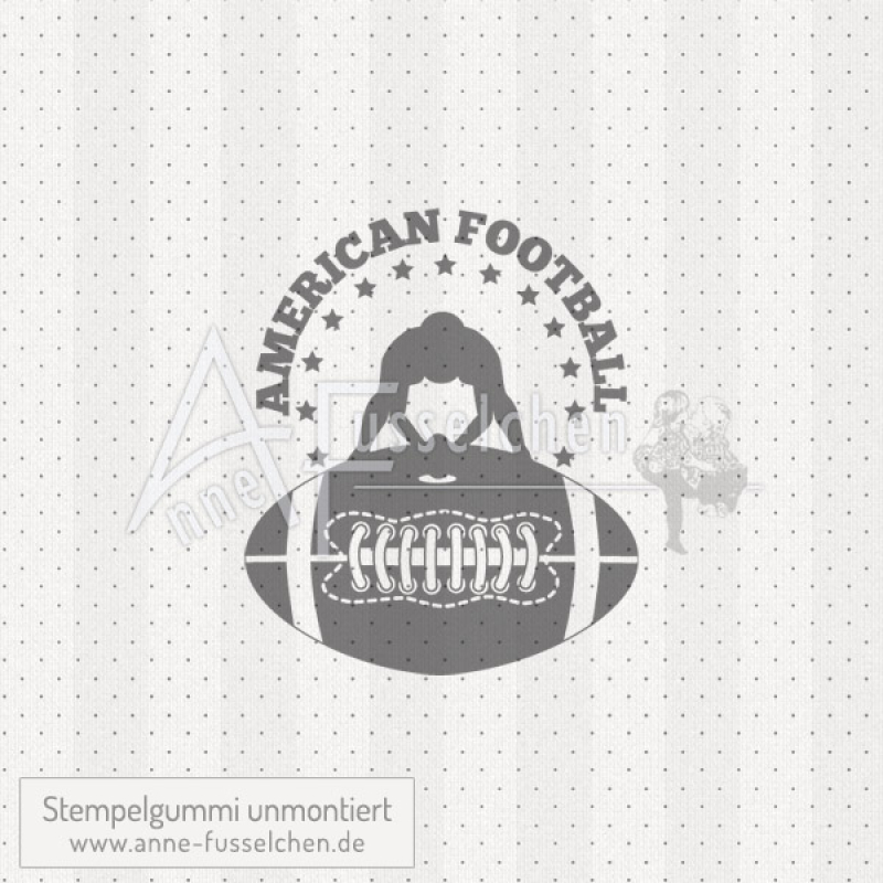 Motivstempel - American Football Label 01 (gr)