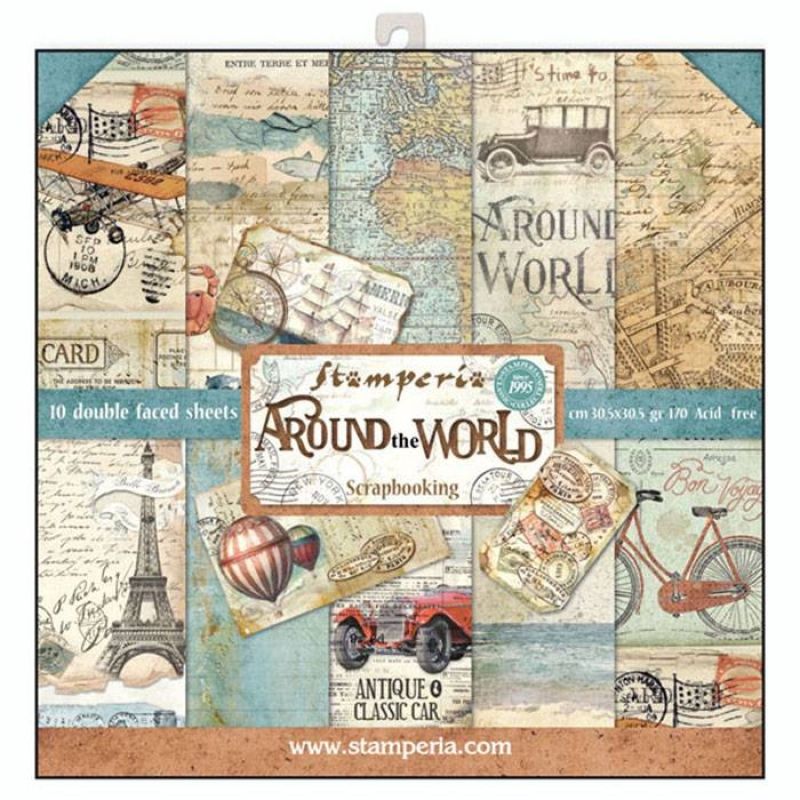 Stamperia - Around the World | Paper Pad 12x12