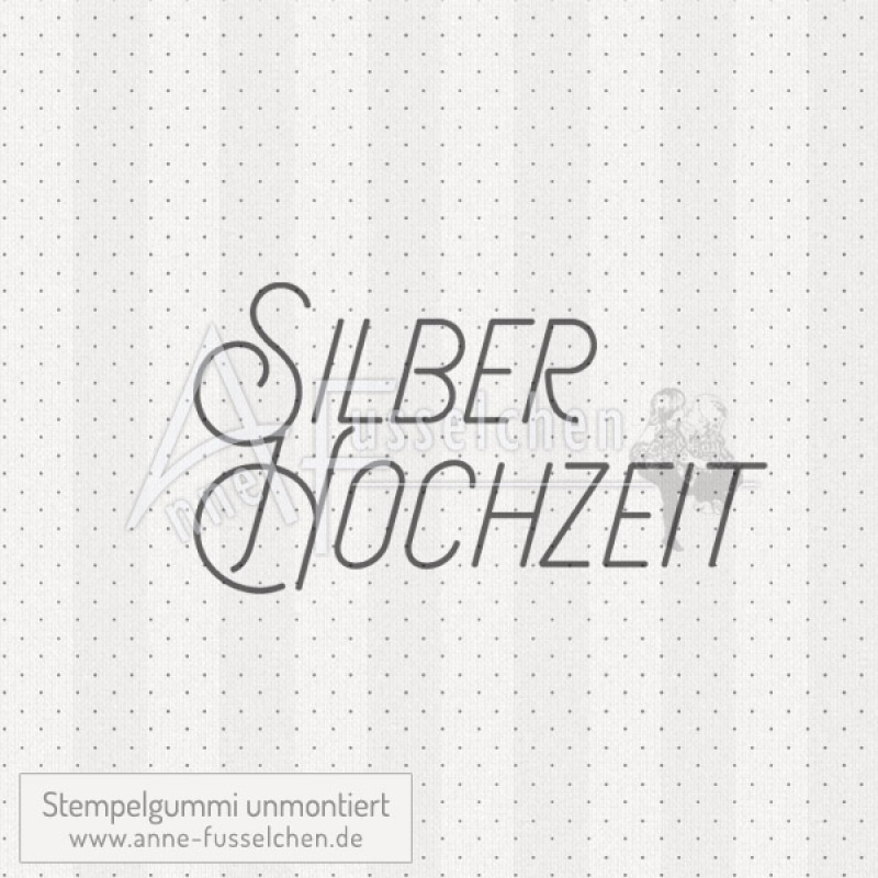 Textstempel - Silberhochzeit | anne-fusselchen.de