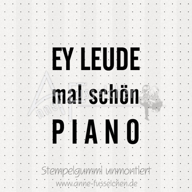 Textstempel - ... schön Piano | www.anne-fusselchen.de