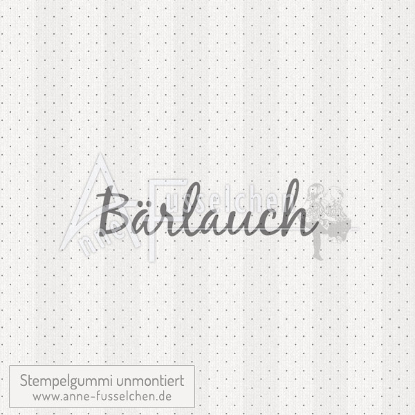 Textstempel - Bärlauch