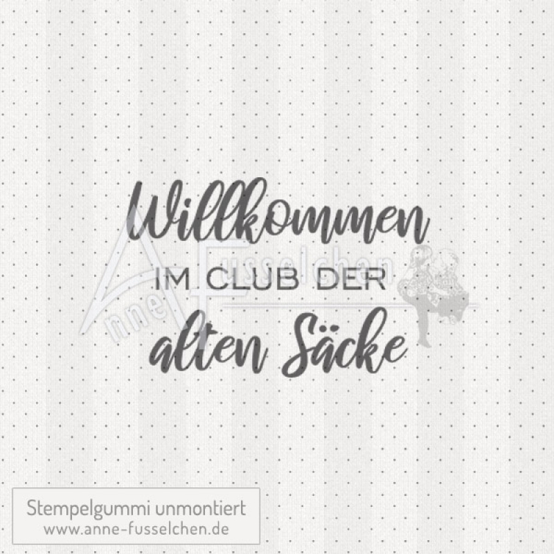 Textstempel - Club der alten Säcke