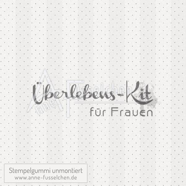 Textstempel - Überlebens-Kit für Frauen