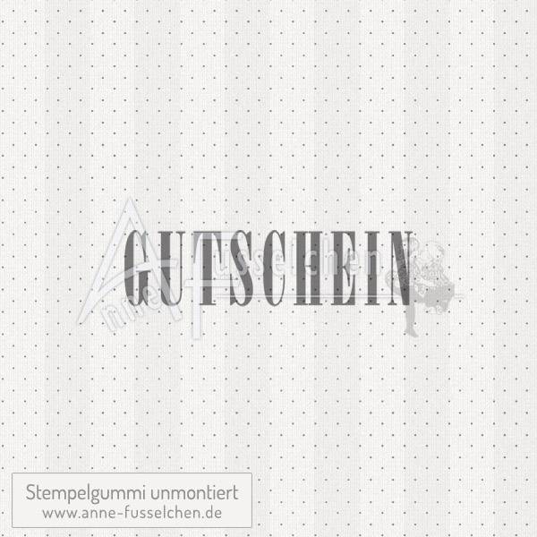 Textstempel - Gutschein 03