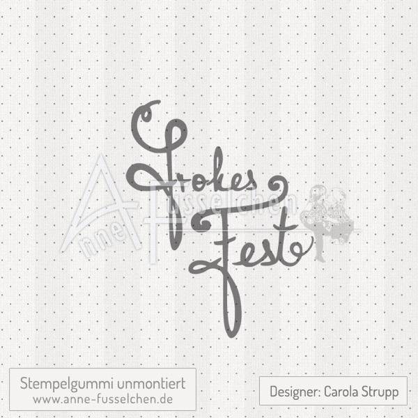 Textstempel - Frohes Fest