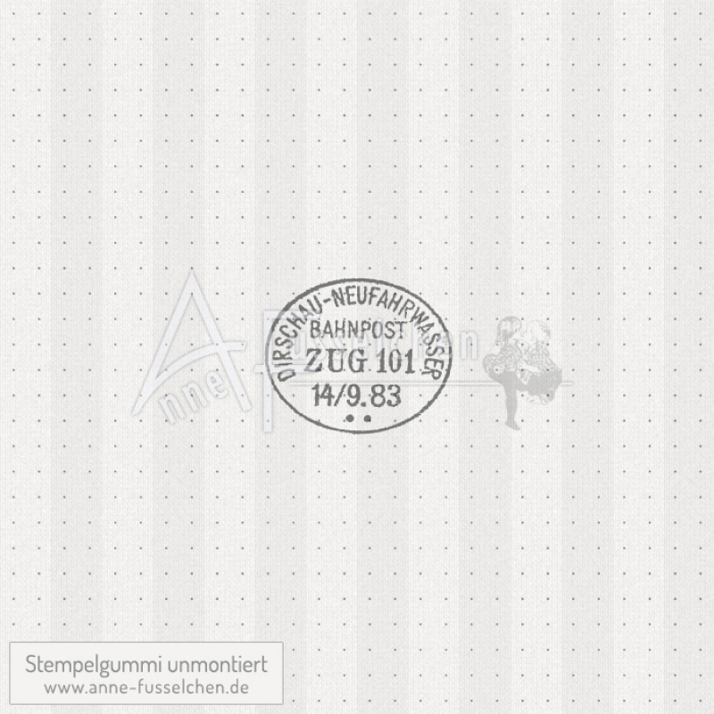 Motivstempel - Vintage Poststempel oval