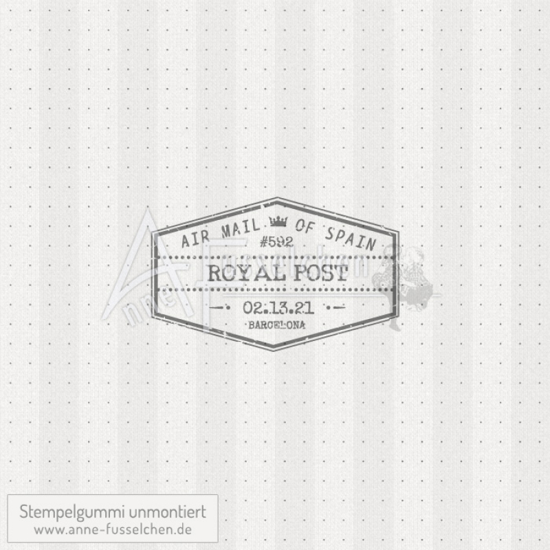 Motivstempel - Vintage Label Royal Post