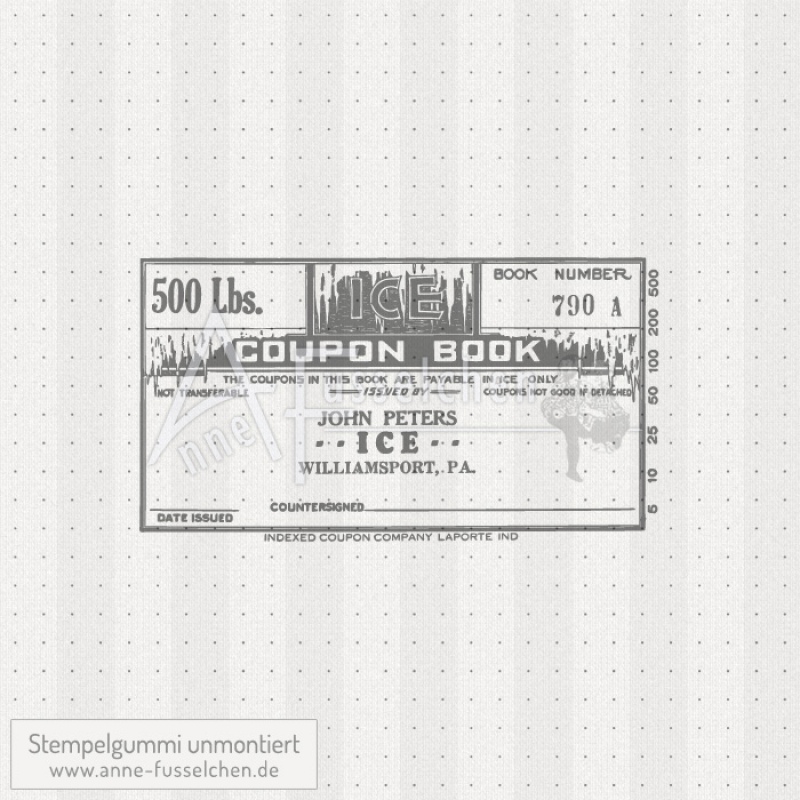 Motivstempel - Vintage Coupon Book