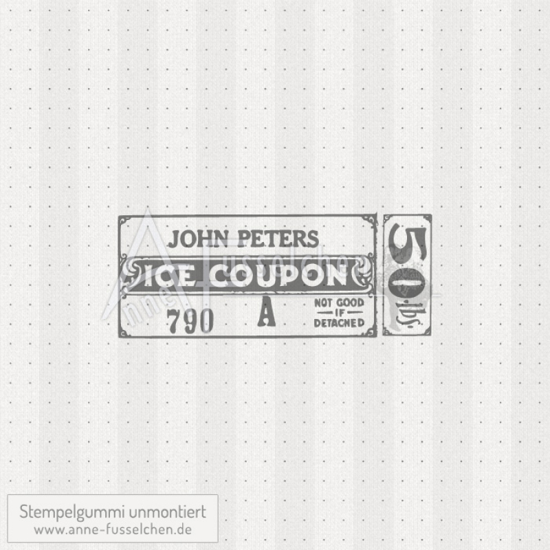 Motivstempel - Vintage Ice Coupon