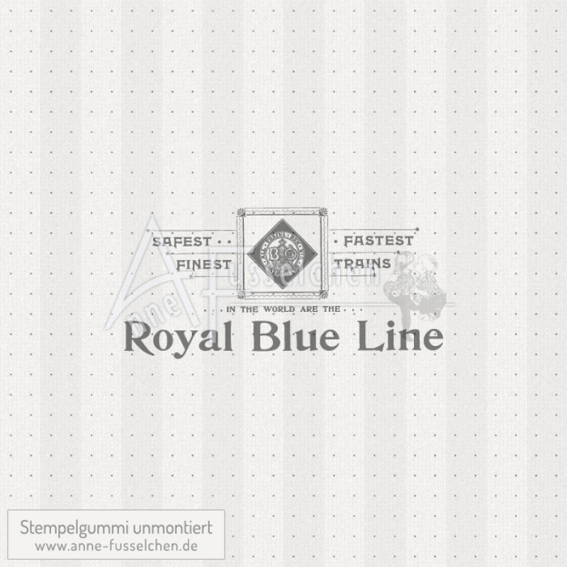 Motivstempel - Royal Blue Line