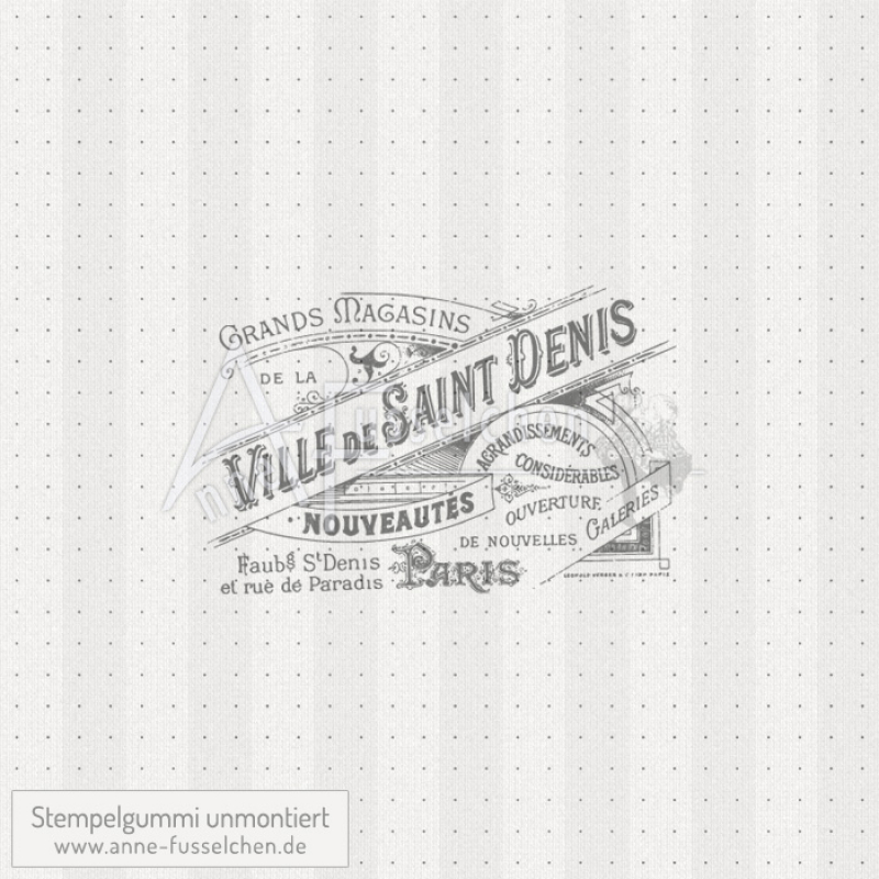 Motivstempel - Vintage Ville de Saint Denis