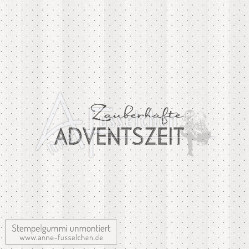 Textstempel - Zauberhafte Adventszeit (kl) | anne-fusselchen.de