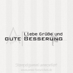 Textstempel - ... gute Besserung 03